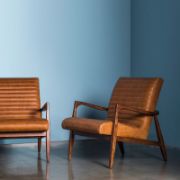 Full-Grain Genuine Italian Leather Armchair