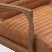 Full-Grain Genuine Italian Leather Armchair