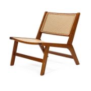 Solid Wood and Rattan Accent Chair (Set of 2)
