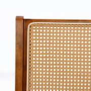 Solid Wood and Rattan Accent Chair (Set of 2)