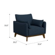 Wide Upholstered Chair