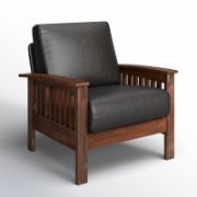 Faux Leather Armchair