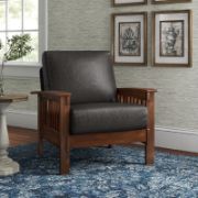 Faux Leather Armchair