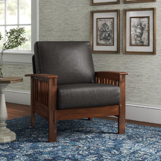Faux Leather Armchair