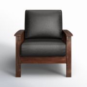 Faux Leather Armchair