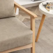 Faux Leather Armchair