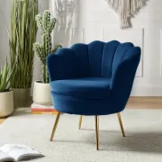 Velvet Barrel Chair