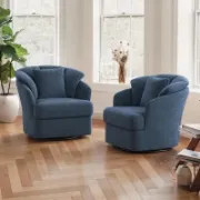 Metal Ring Chairs Mid Century Modern (Set of 2)