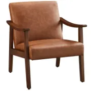 Faux Leather Armchair