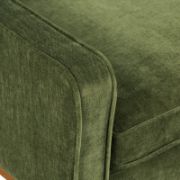 Distressed Velvet Fabric Lounge Chair
