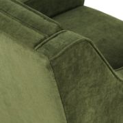 Distressed Velvet Fabric Lounge Chair