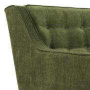Distressed Velvet Fabric Lounge Chair