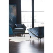 Velvet Upholstered Armchair