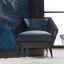 Velvet Upholstered Armchair