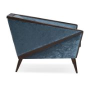 Velvet Upholstered Armchair