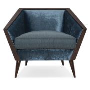 Velvet Upholstered Armchair