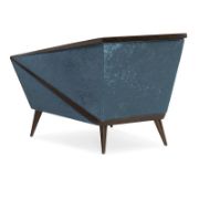 Velvet Upholstered Armchair