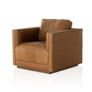 Leather Swivel Armchair