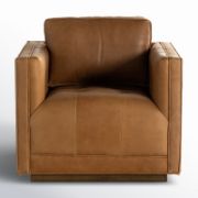 Leather Swivel Armchair