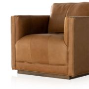 Leather Swivel Armchair