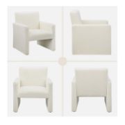 Armchair Upholstered in Premium Fabric