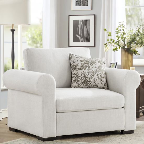 Chair with Round Armrests