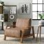 Low-Back Leather Upholstered Chair