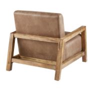 Low-Back Leather Upholstered Chair