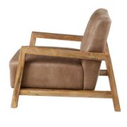 Low-Back Leather Upholstered Chair