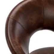Leather side chair