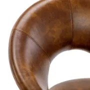 Leather side chair