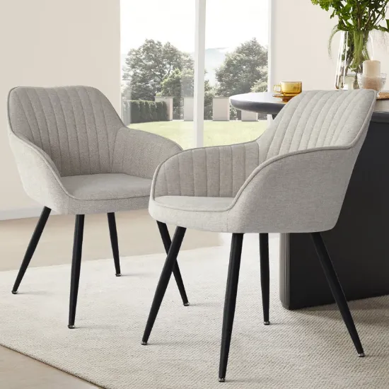 Dining Chairs With Arm (Set of 2)