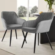 Dining Chairs With Arm (Set of 2)