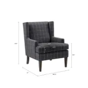 Padded armchair