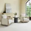 Upholstered Swivel Accent Chair (Set of 2)