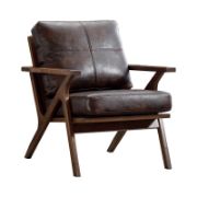 Mid-Century Modern Upholstered Armchair