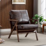 Mid-Century Modern Upholstered Armchair