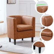 Faux Leather Armchair