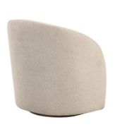 Upholstered Swivel Barrel Chair