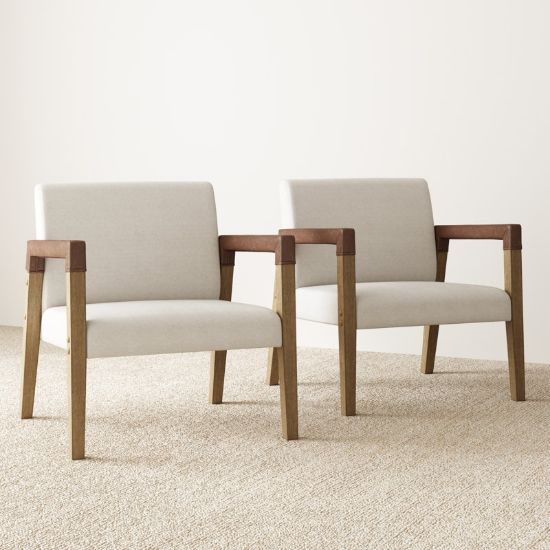 Hudson 2-Piece Upholstered Armchair Set