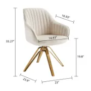 Brilliana Velvet Swivel Accent Chair