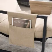 Metal Framed Sling Accent Chair