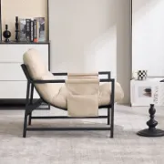 Metal Framed Sling Accent Chair