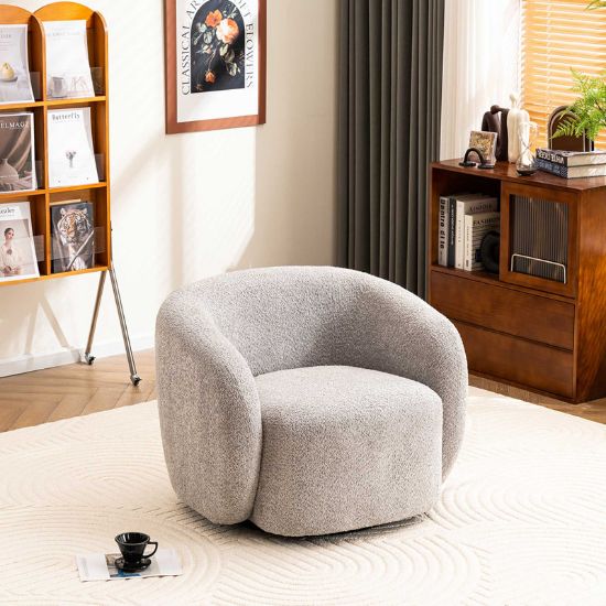 Munehito Upholstered Swivel Accent Chair