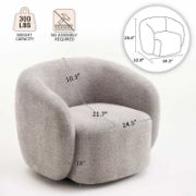 Munehito Upholstered Swivel Accent Chair