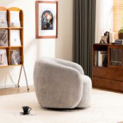 Munehito Upholstered Swivel Accent Chair