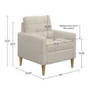 Deici Tufted Back Accent Chair