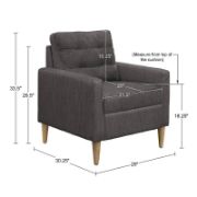 Deici Tufted Back Accent Chair