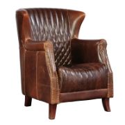 Paris Flea Upholstered Wingback Chair