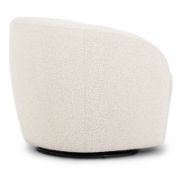 Marlena Boucle Upholstered Swivel Lounge Chair